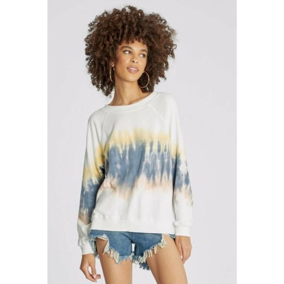 Wildfox Stardust Sommers Sweatshirt Baja Burst - Picture 1 of 2